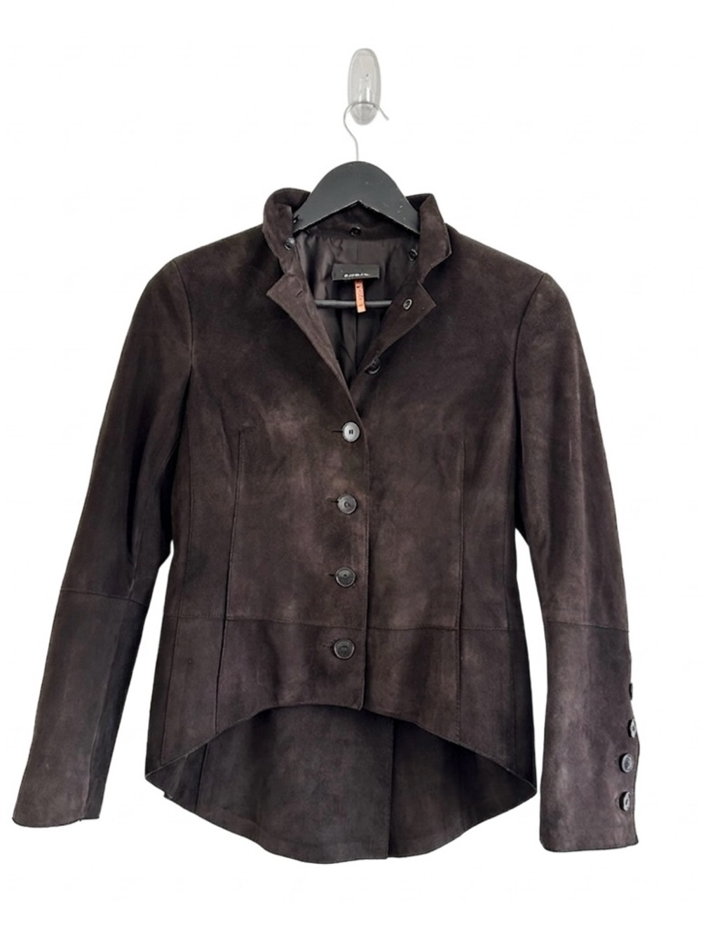 Akris Suede Evening Jacket Size 4 Brown